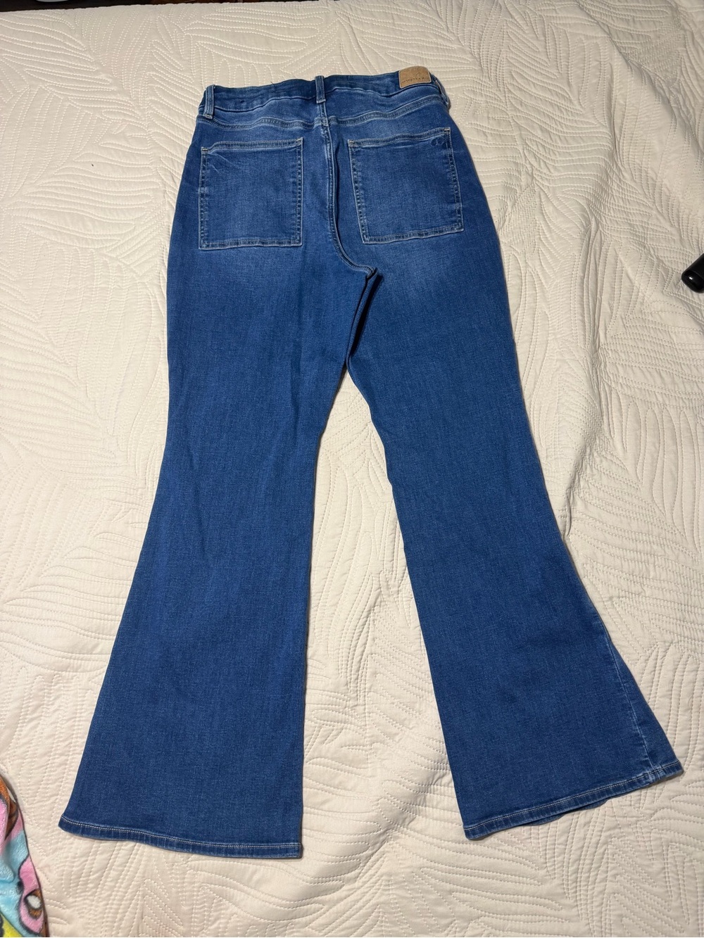 American Eagle Outfitters High-Waisted Flare Jeans - Medium Blue - Picture 6 of 10